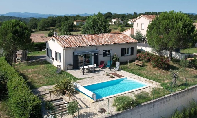 Saint-Maurice-dʼArdeche House | La Mauricette, villa of 79 m2, 2 bedrooms for 4 to 5 people with its private swimming pool