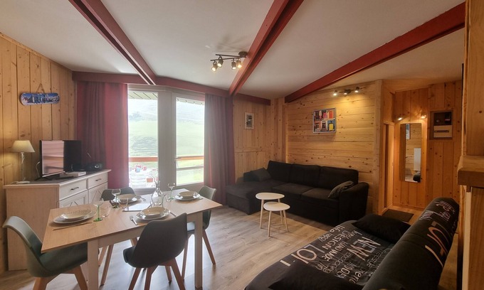 La Mongie Apartment | La Mongie - Apartment T2 for 5 people with balcony - Résidence Béro Bisto