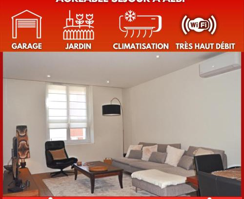 Albi House | La Pause du Savoir Albigeois - Garage - Climatisation - Centre ville