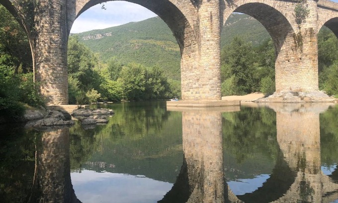 Vieussan House | La Roque-Piscine *NEW* Sleeps 7, Pool, Private River Beach, Views