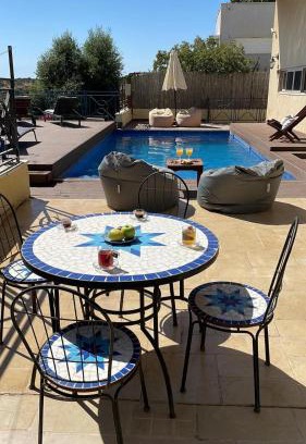 Mateh Yehuda Villa | La Villa Toscana: Pool & Elah Valley vineyard view