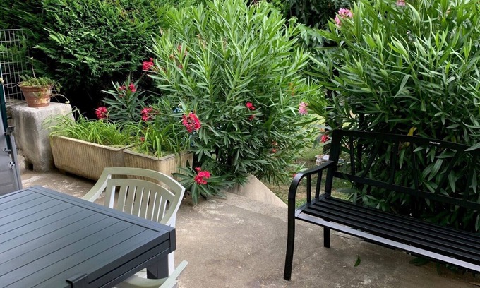 Meyras House | LA VILLA ZEN. an island of greenery in the center of a medieval village of character