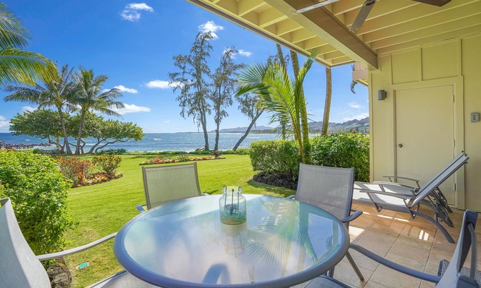Wailua Condo | Lae Nani 512 Gorgeous Ocean Front Ground Floor in Building Five With AC