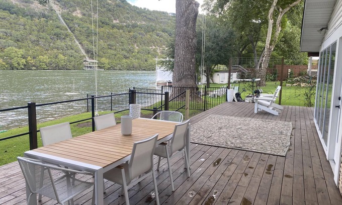 Austin Lake Estates House | Lake Austin waterfront home in Westlake - Sleeps 6, Beautiful Remodel, 2 decks