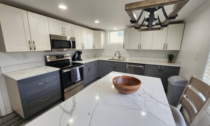 Marion House | Lake Front, Family fun- Sleeps 8, Newly modern remodeled 3bed/2bath private dock