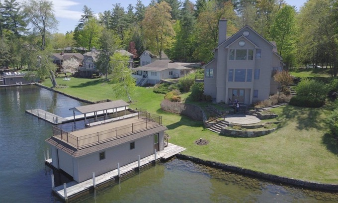 Lake George House | Lake George, Assembly Point, across from Happy Family islands.