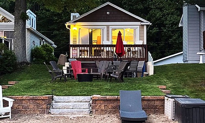 Twin Lake House | Lake House: Pontoon Rental l Kayaks & SUP +Hot Tub