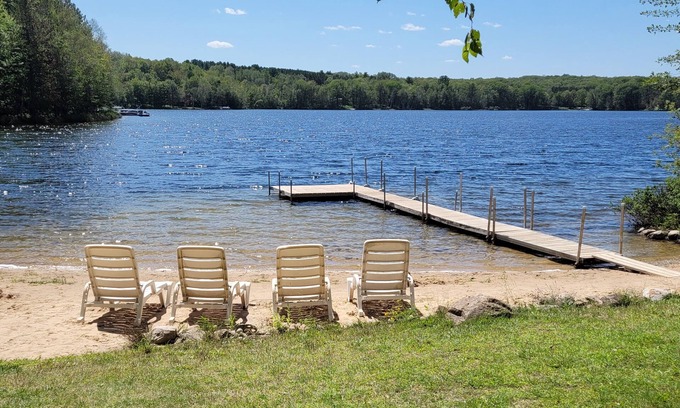 Le Roy House | Lake House with Dock, Sandy Beach & Walking Trails