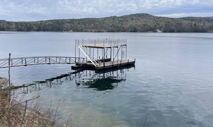 Salem House | Lake Jocassee Home - Incredible Dock and Mountain and Sunset Views - Devils Fork