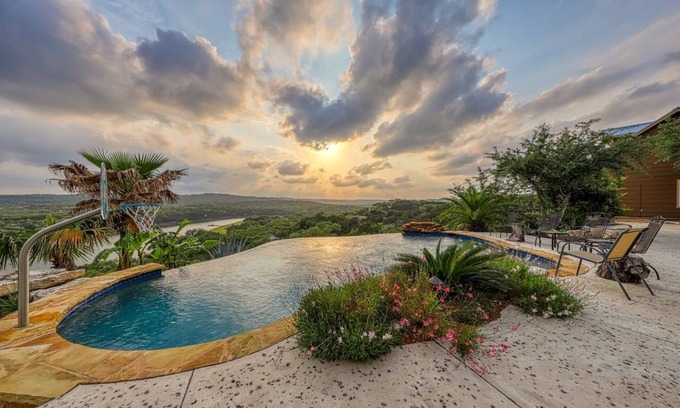 Oatmeal House | Lake Travis Waterfront with Resort Style Pool and Million Dollar Views.