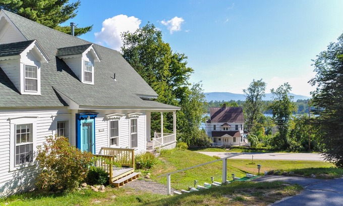 Center Harbor House | Lake View Family Home near Meredith and right in downtown Center Harbor