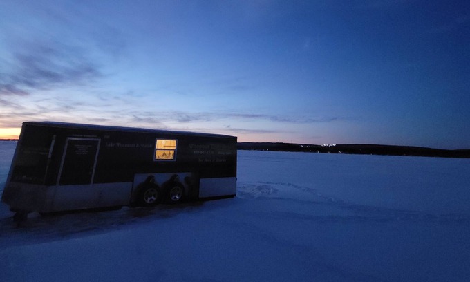 Lodi House | Lake Wisconsin Ice Castle. 11 ice fishing holes. Contact me for outfitting