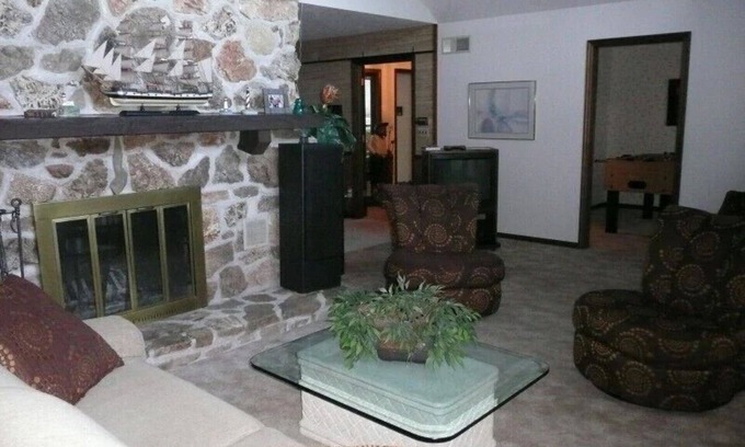 Lake Ozark House | Lakefront ENHANCED CLEANING 4 BR,/5 Bath Game Room, water slide, paddle boat
