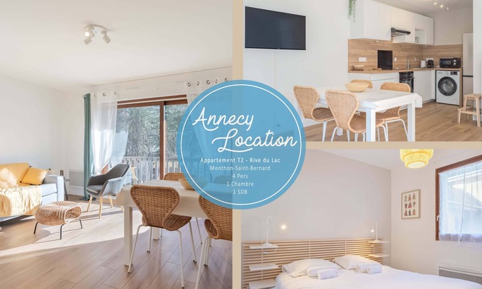 Menthon-Saint-Bernard Apartment | Lakefront T2 Apartment – Rive du Lac