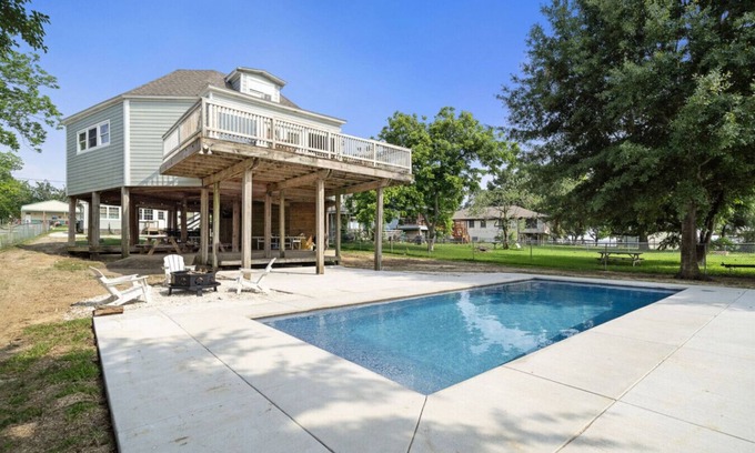 West Livingston House | Lakefront Getaway with Pier and Pool
