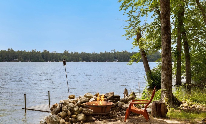 Shapleigh House | Lakefront Home with Sandy Beach! Kayaks, SUP, Pedal boat, and more!