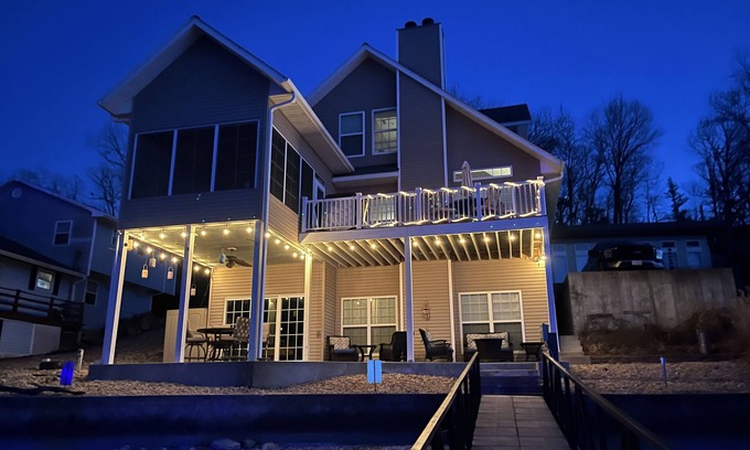 Rocky Mount House | Lakefront Home with amazing dock and boat slip