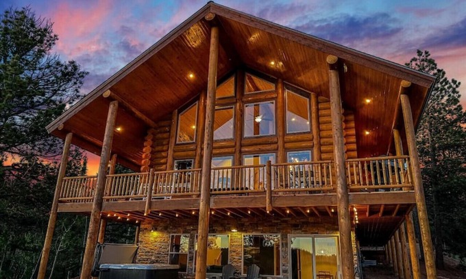 Spring Valley Cabin | Lakefront Log Cabin, Hot Tub, Lake Views