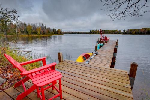 Presque Isle House | Lakefront Presque Isle Cabin with Private Dock