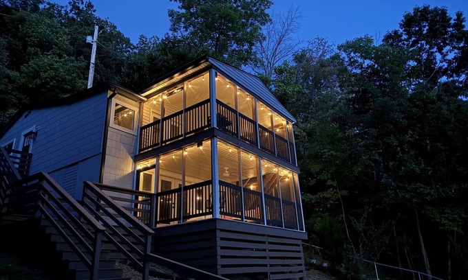 Ingles Cabin | Lakefront Retreat w/Dock, Fire Pit & Screened Porches