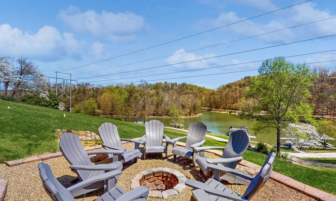Caryville House | Lakeside home with private dock, stunning views & relaxing outdoor space