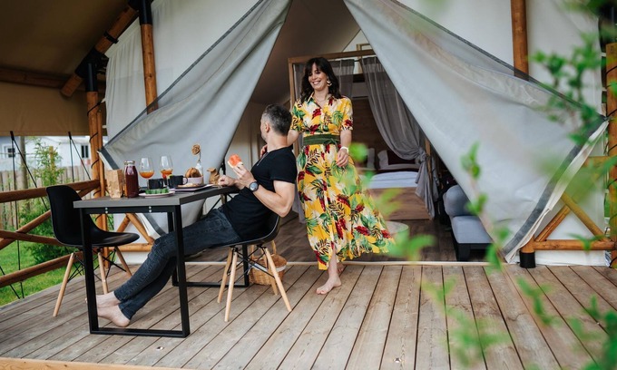 Sankt Michael bei Bleiburg RV Rental | Lakeside Romantic Tent - Lakeside Petzen Glamping