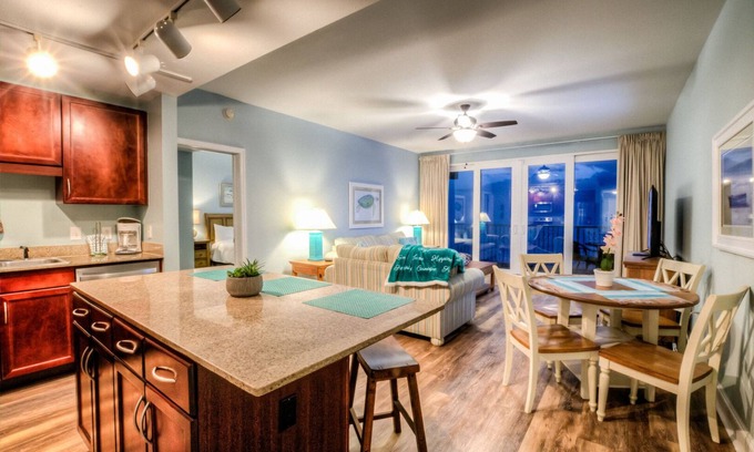 Panama City Beach Condo | Laketown 1707! Beautiful 2BD, Gulf View and Best Location!
