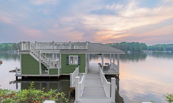 Littleton House | Lakin'ItEasy: Best Dock on lake, upper deck, and Boat slips open. Amazing Views!