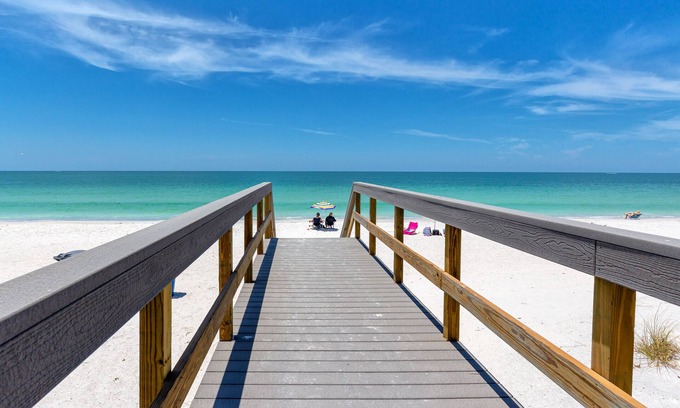 Sunset Beach Condo | Land's End 402 building 6 AMAZING Updates/Top floor with the BEST Beach View.
