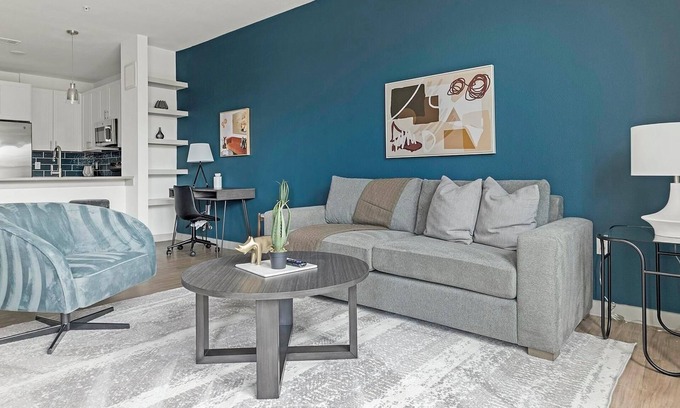 MLK Apartment | Landing | Chic 1BD, Courtyard, Gym