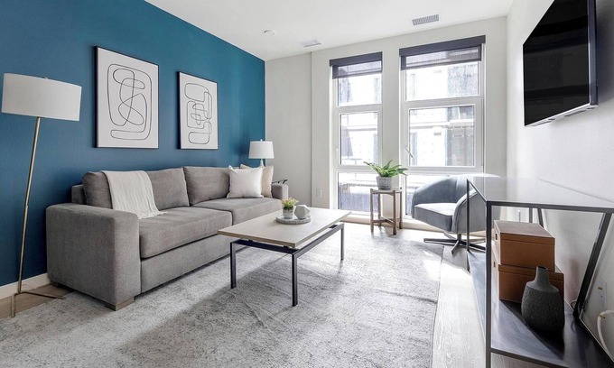 Civic Center Apartment | Landing | Chic 1BD, Gym, Rooftop Lounge