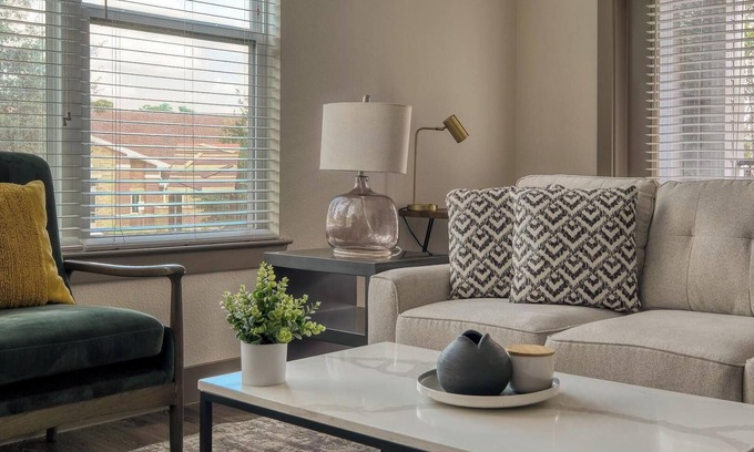 Conroe Apartment | Landing | Incredible 2BD, Gym, Yoga Studio