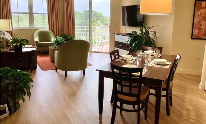 Weston Condo | Large 2BR 2BTH Timeshare Apt in Weston, Fl. @ Vacation Village 2/3-2/10