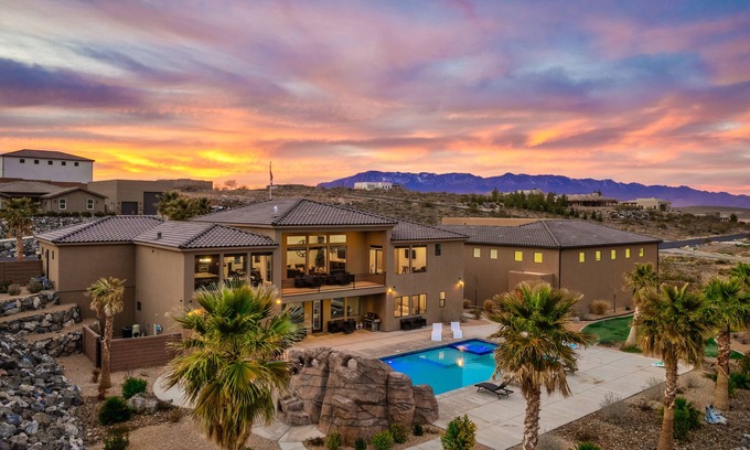 Hurricane House | Large 9 Bedroom Home w/Private Pool, Indoor Sports Court & Arcade Room
