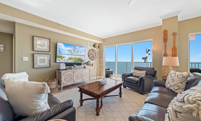 Ono Island Condo | Large Beachfront Penthouse Crystal Shores W | Indoor/Outdoor Pools, Fitness, Sauna | Beach Getaways