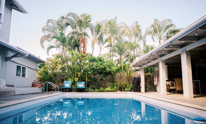 Enchanted Lake House | Large, beautiful, updated home w/pool, AC,mins from beach in Kailua! Flex stays!