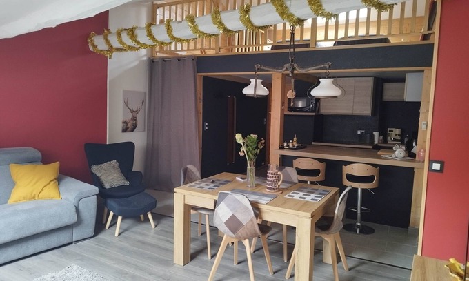 Saint-Martin-Vesubie Apartment | Large Duplex Studio 70 M2