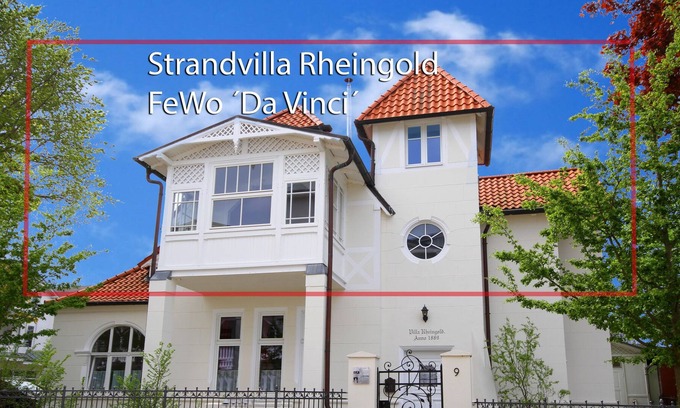Gohren Apartment | Large, exclusive apartment with sea views on the upper floor of the beach villa Rheingold