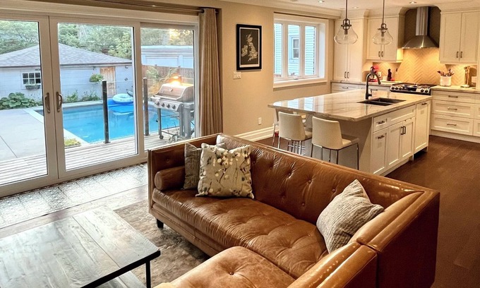 West Bend House | Large Family Home in High Park with Resort-like Backyard with Pool/Sauna