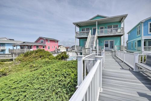 Holden Beach House | Large-Group Getaway - Beachfront Home with Pool!