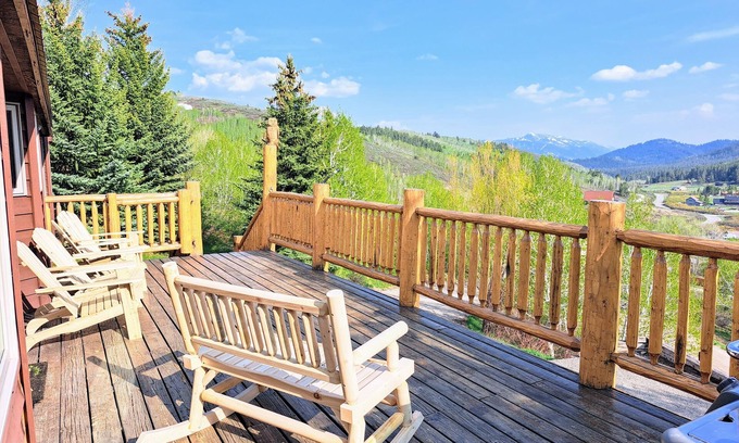 Red Top Meadows Cabin | Large mountain home, incredible views, hot tub, game room, minutes from Jackson!