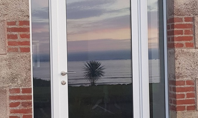 Plestin-les-Greves Apartment | Large new apartment facing Saint-Efflam beach