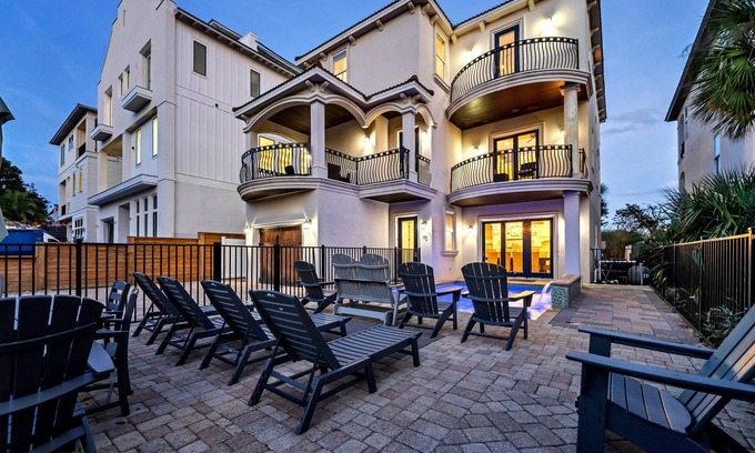 Frangista Beach House | Large Private Pool, Chef's Kitchen! Gaming/Media Room! Golf Cart Available!