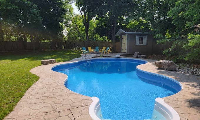 Cambridge House | Large suite with king bed, pool, and parking!