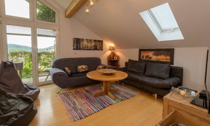 Bodenmais Apartment | Large vacation apartment (105 sqm) with wood-burning stove and south-facing balcony