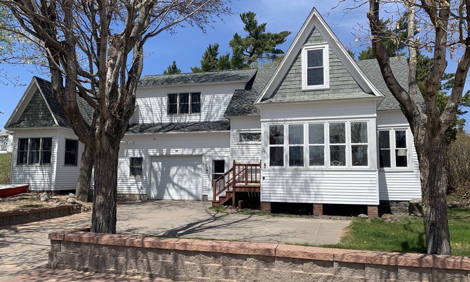 Eagle Harbor House | Large Vacation Home Across from Lake Superior & Short Walk to Lighthouse!