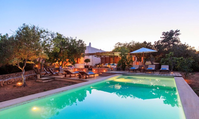 Es Cap de Barbaria Villa | Large Villa with pool, garden and views of the Mediterranean