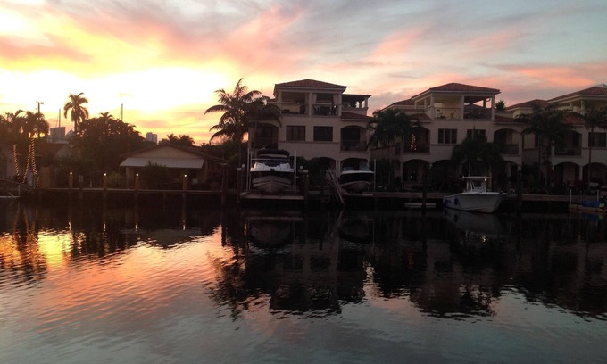 Nurmi Isles Condo | Las Olas 2-bedroom condo overlooking canal in sunny, tropical Ft Lauderdale