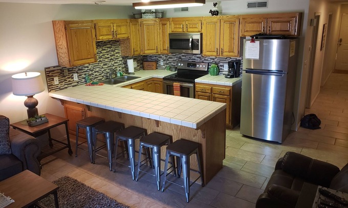 St. George Condo | Las Palmas Water Park Resort beautiful views, clean and quiet free WiFi .