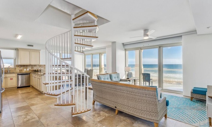 Pensacola Beach Condo | Last Minute Rates! 4B Gulf Front Cabana 302B w/Daily Beach Chairs!